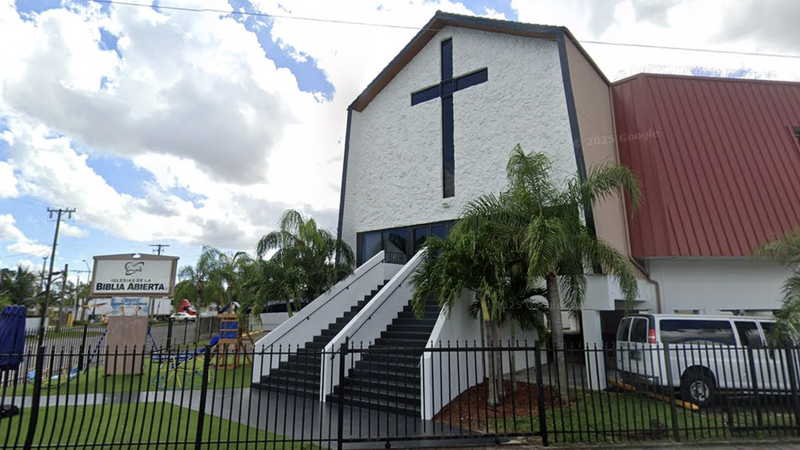 Primera Iglesia Hispana de la Biblia Abierta, which operates Peace Christian Academy at 490 East 50th Street in Hialeah. Primera Iglesia Hispana de la Biblia Abierta, which operates Peace Christian Academy at 490 East 50th Street in Hialeah.